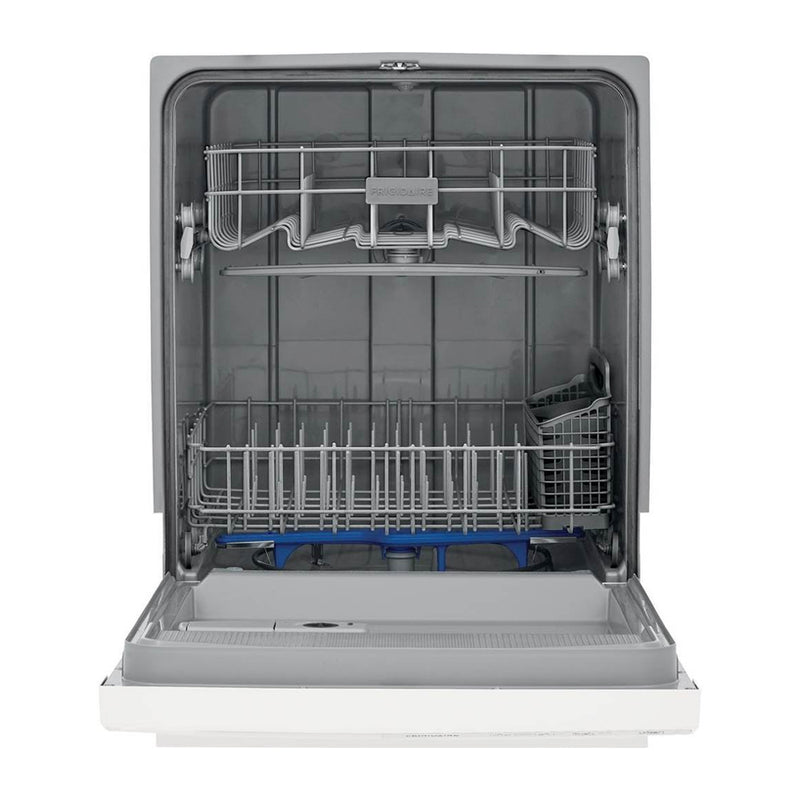 Frigidaire - 24" Front Control Tall Tub Built-In Dishwasher - White - Appliances Club
