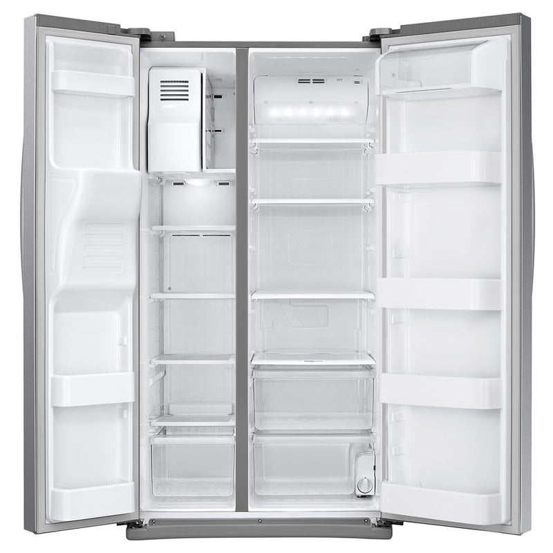 Samsung - 24.5 Cu. Ft. Side by Side Refrigerator with Thru the Door Ice and Water - Stainless steel