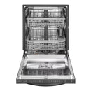 LG - 24" Top Control Smart Wi-Fi Enabled Dishwasher with QuadWash and Steel Tub with Light - Appliances Club