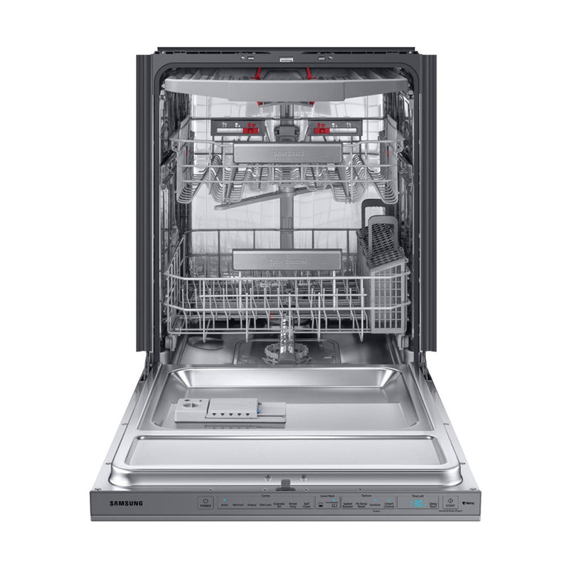 Samsung - Linear Wash 24" Top Control Built-In Dishwasher with Stainless Steel Tub - Fingerprint Resistant Stainless Steel - Appliances Club