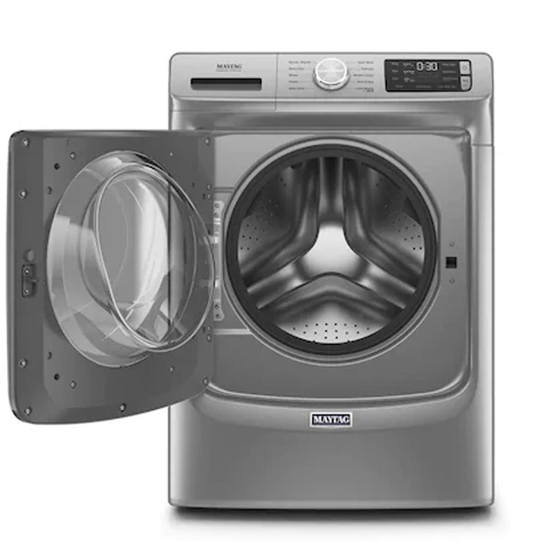 Maytag - 4.5 cu ft High Efficiency Stackable Front Load Washer - Metallic Slate
