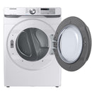 Samsung - 7.5 Cu. Ft. 10 Cycle Gas Dryer with Steam - White