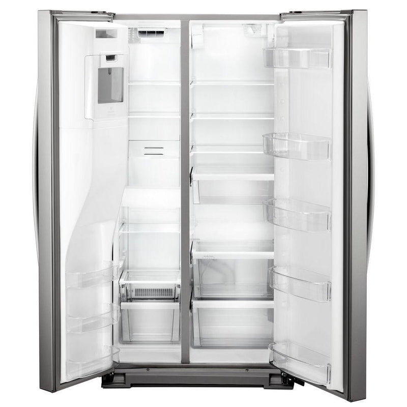 Whirlpool - 21 cu. ft. Side By Side Refrigerator, Counter Depth - Fingerprint Resistant Stainless Steel - Appliances Club