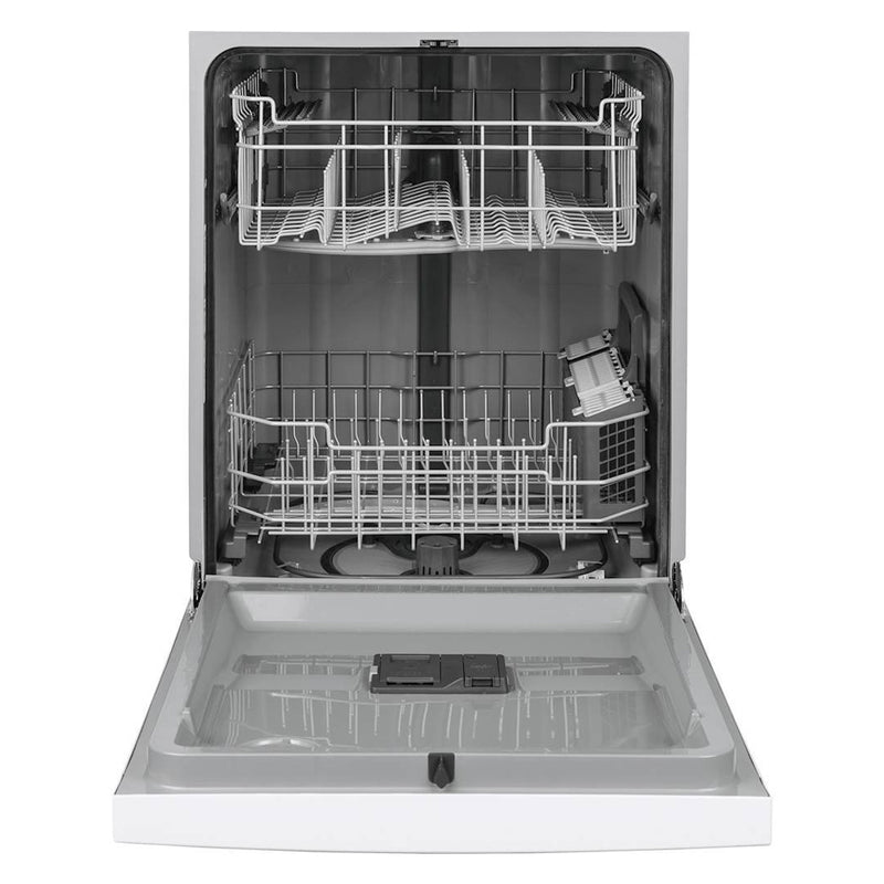 GE - 24" Front Control Tall Tub Built In Dishwasher - White