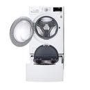 LG - 4.5 cu. ft. Ultra Large Smart wi-fi Enabled Front Load Washer - White