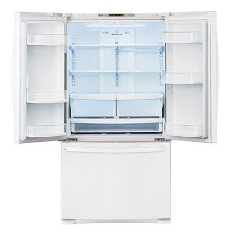 LG - 27.7 Cu. Ft. French Door Refrigerator - White