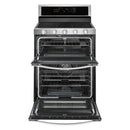 Whirlpool -6.0 Cu. Ft. Self Cleaning Freestanding Double Oven Gas Convection Range - Stainless steel