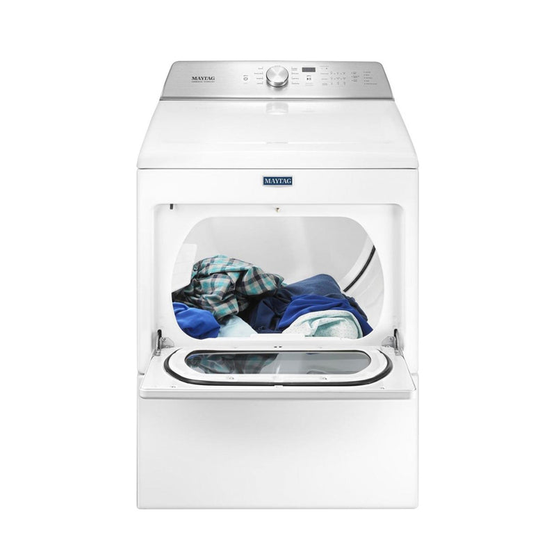 Maytag - 7.4 Cu. Ft. 9 Cycle Electric Dryer - White - Appliances Club