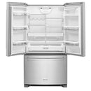 KitchenAid - 20 Cu. Ft. French Door Counter Depth Refrigerator - Stainless steel - Appliances Club