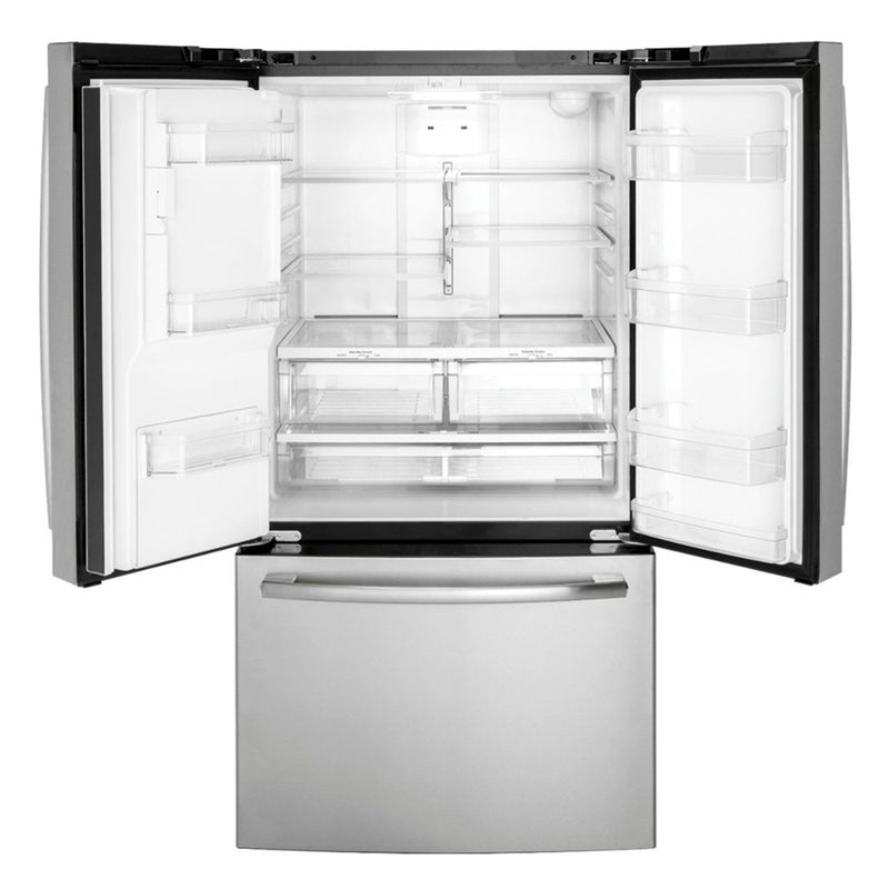 GE - 25.5 Cu. Ft. French Door Refrigerator - Stainless steel - Appliances Club