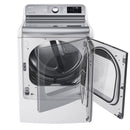 LG - 9.0 Cu. Ft. 14 Cycle Steam Electric Dryer - White