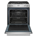 KitchenAid - 5.8 Cu. Ft. Self Cleaning Slide In Gas Convection Range - Stainless steel