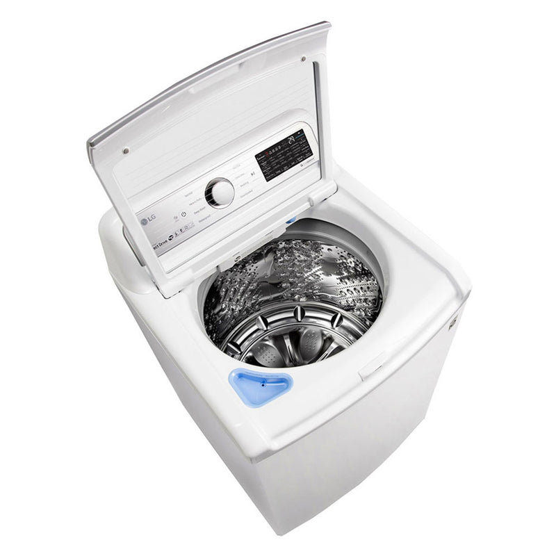LG - 5.0 Cu. Ft. 8 Cycle Top Loading Washer - White - Appliances Club