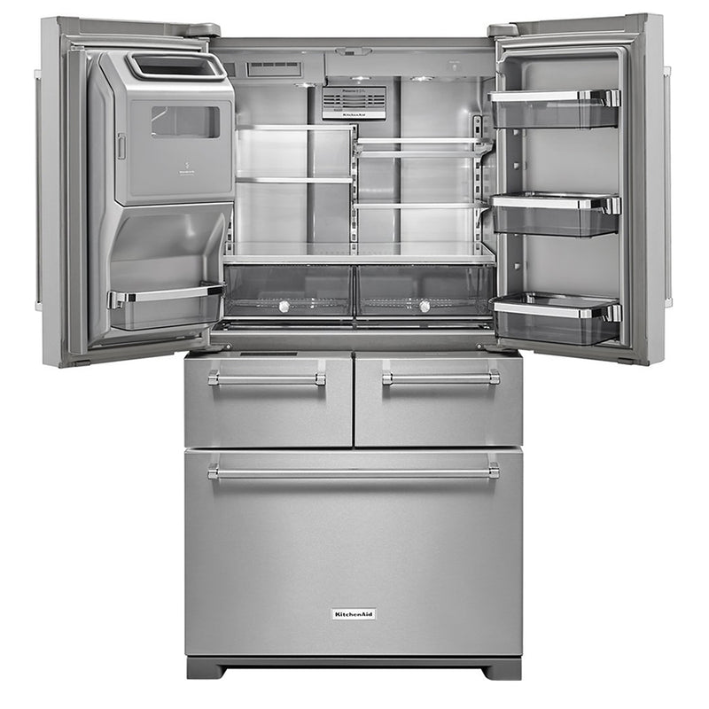 KitchenAid - 25.8 Cu. Ft. 5 Door French Door Refrigerator - Stainless steel - Appliances Club