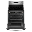 Whirlpool - 5.3 Cu. Ft. Self Cleaning Freestanding Electric Convection Range - Stainless steel - Appliances Club