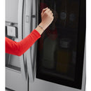LG - 29.6 Cu. Ft. French InstaView Door in Door Smart Wi-Fi Enabled Refrigerator - Stainless steel - Appliances Club