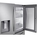 Samsung - 27.8 cu. ft. 4 Door French Door Refrigerator with Food Showcase - Fingerprint Resistant Stainless Steel - Appliances Club