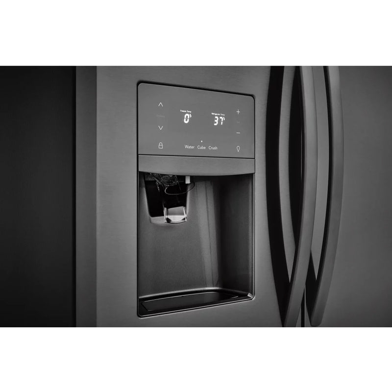 Frigidaire - 26.8 Cu. Ft. French Door Refrigerator - Black Stainless Steel