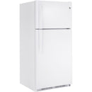 GE - 20.8 Cu. Ft. Top Freezer Refrigerator - White