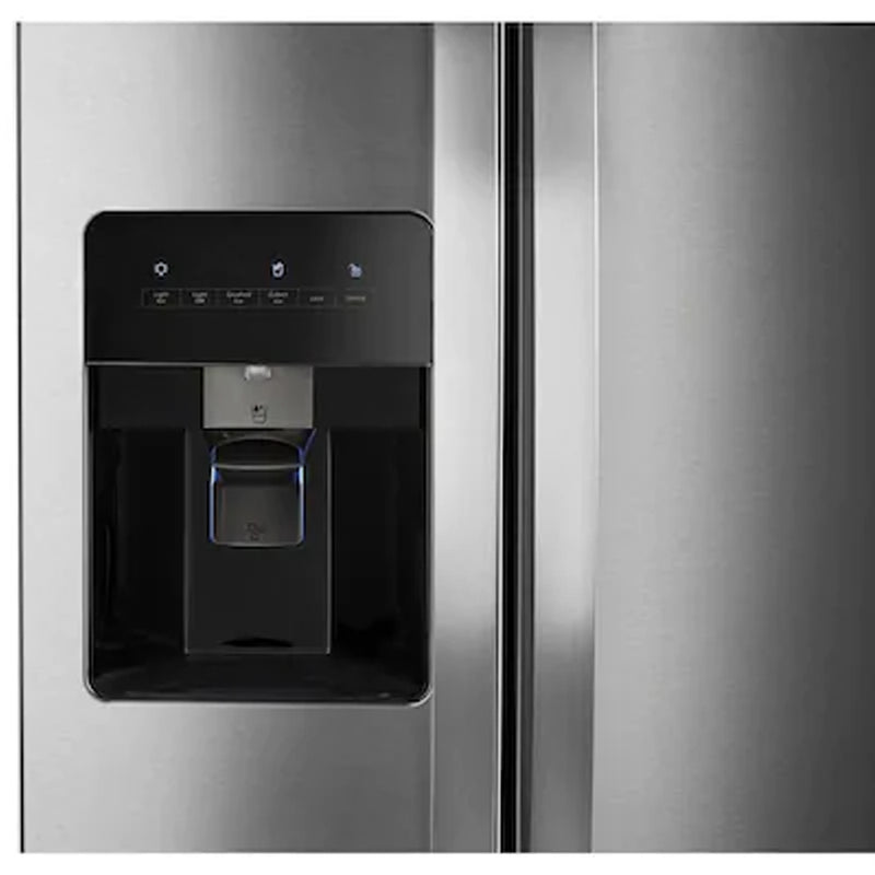 Whirlpool - 24.6 cu ft Side by Side Refrigerator with Ice Maker - Fingerprint Resistant Stainless Steel - Appliances Club