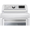 LG - 7.3 Cu. Ft. 9 Cycle Electric Dryer - White - Appliances Club