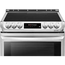 LG - 6.3 Cu. Ft. Self Cleaning Slide In Electric Smart Wi-Fi Range with ProBake Convection - Stainless steel - Appliances Club