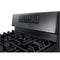 Samsung - 5.8 cu. ft. Freestanding Gas Range with Flex Duo™ & Dual Door -  Black Stainless Steel