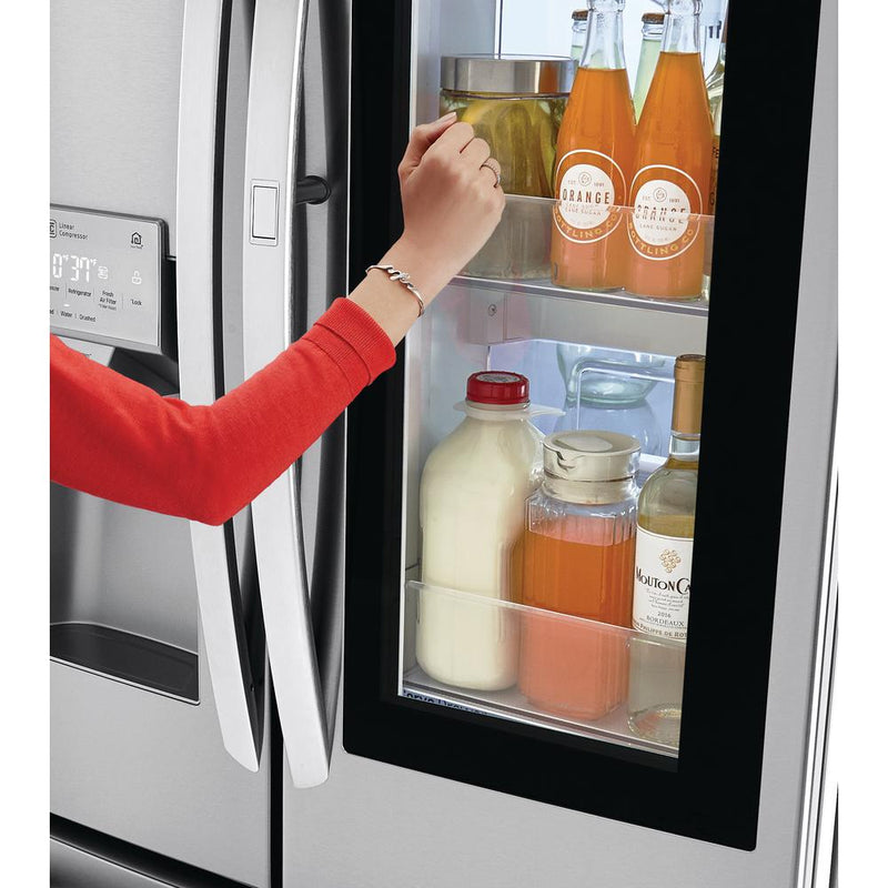 LG - 28 cu. ft. 4 Door Smart Refrigerator with InstaView Door in Door - Stainless Steel - Appliances Club