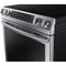 Samsung - 5.8 Cu. Ft. Electric Self Cleaning Slide In Range with Convection - Stainless steel