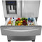 Whirlpool - 25 cu ft 4 Door French Door Refrigerator with Ice Maker-Monochromatic Stainless Steel