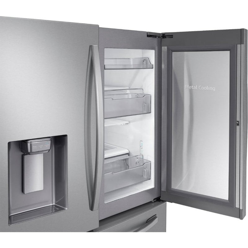 Samsung-22 cu ft Food Showcase Counter Depth 4Door French Door-Fingerprint Resistant Stainless Steel