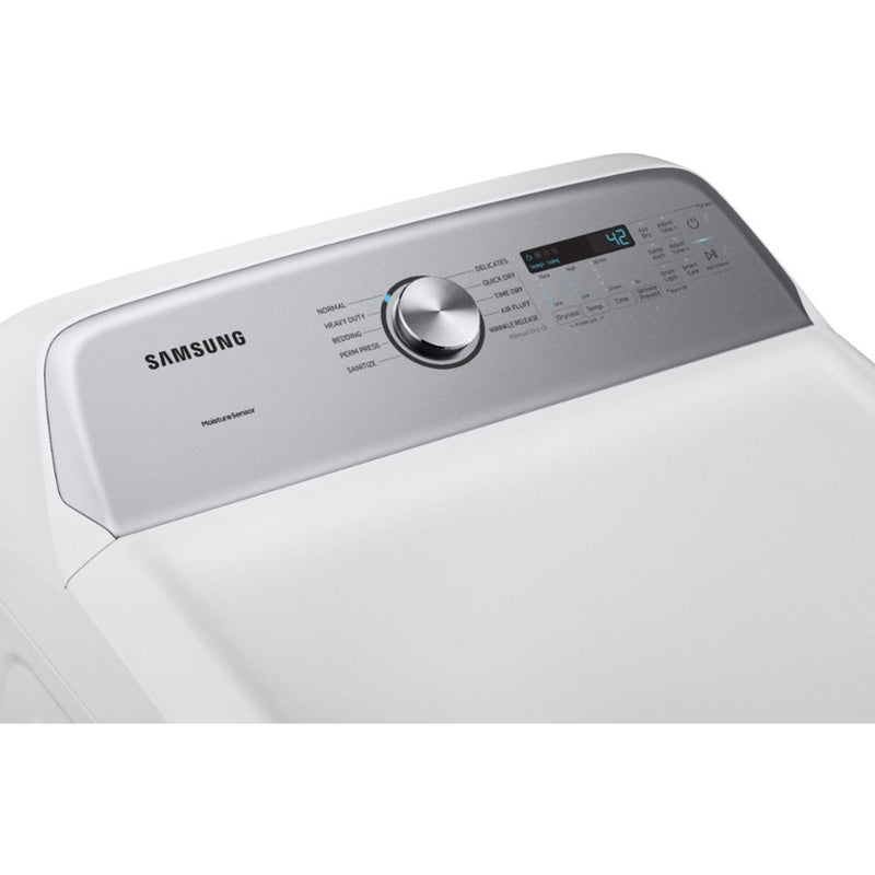 Samsung - 7.4 Cu. Ft. 10 Cycle Electric Dryer - White - Appliances Club