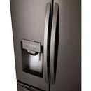 LG - 26.2 Cu. Ft. French Door Smart Wi-Fi Enabled Refrigerator PrintProof - Black stainless steel