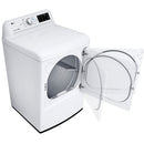 LG - 7.3 Cu. Ft. 8 Cycle Electric Dryer - White - Appliances Club