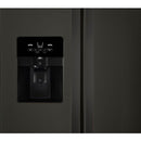 Whirlpool - 21.4 Cu. Ft. Side by Side Refrigerator - Black stainless steel