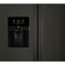 Whirlpool - 21.4 Cu. Ft. Side by Side Refrigerator - Black stainless steel