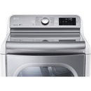 LG - 9.0 Cu. Ft. 14 Cycle Steam Electric Dryer - White