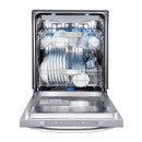 Midea - 45-Decibel Top Control 24-in Built-In Dishwasher - Silver