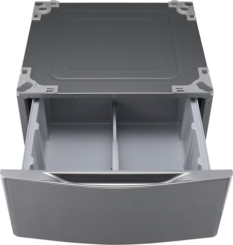 LG - 29" Laundry Pedestal with Storage Drawer - Graphite Steel