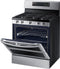 Samsung - Flex Duo™ 5.8 Cu. Ft. Self-Cleaning Freestanding Gas Convection Range - Stainless steel