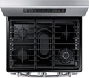 Samsung - Flex Duo™ 5.8 Cu. Ft. Self-Cleaning Freestanding Gas Convection Range - Stainless steel