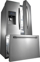 Samsung - 24.6 Cu. Ft. French Door Refrigerator with Thru-the-Door Ice and Water - Stainless steel
