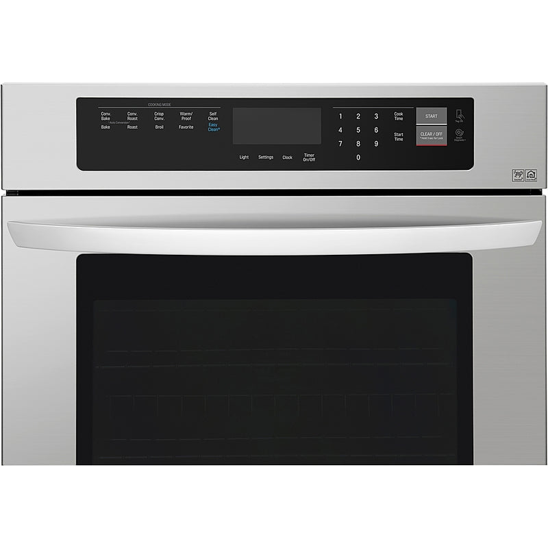 LG - 30" Built-In Single Electric Convection Wall Oven with EasyClean - Stainless steel