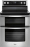 Whirlpool - 6.7 Cu. Ft. Self-Cleaning Freestanding Double Oven Electric Convection Range - Stainless steel