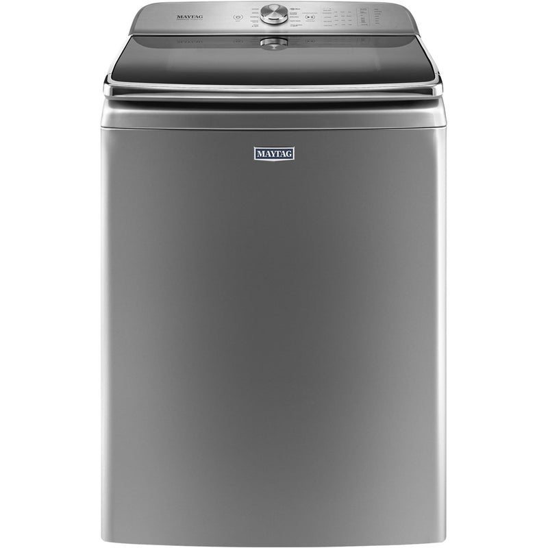 Maytag - 6.2 Cu. Ft. 10-Cycle Top-Loading Washer - Chrome Shadow