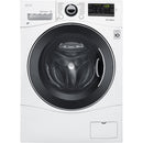 LG - 2.2 Cu. Ft. 14-Cycle Front-Loading Washer - White