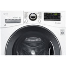 LG - 2.2 Cu. Ft. 14-Cycle Front-Loading Washer - White