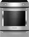 KitchenAid - 6.4 Cu. Ft. Self-Cleaning Slide-In Electric Convection Range - Stainless steel