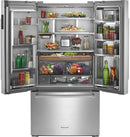 KitchenAid - 23.8 Cu. Ft. French Door Counter-Depth Refrigerator - PrintShield stainless