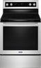 Maytag - 6.4 Cu. Ft. Self-Cleaning Freestanding Fingerprint Resistant Electric Convection Range - Stainless steel